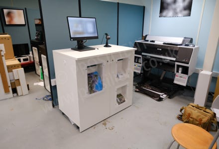 Retail Kiosk in warehouse